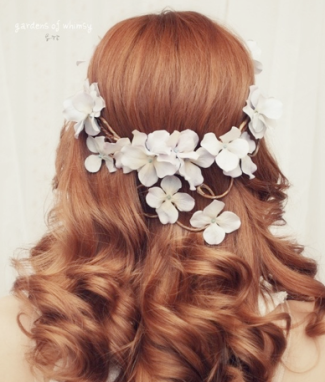 Floral Hair Ideas Wedding 2012