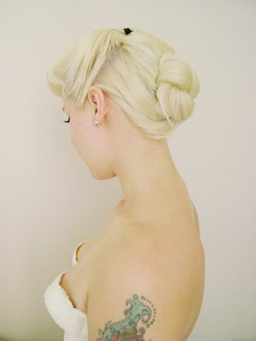 Wedding Hair Burlesque Pinup 40s Bride