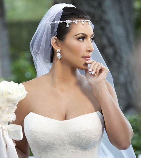 Bridal Hair Kim Kardashian Inspired